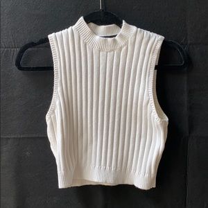 White off turtle neck